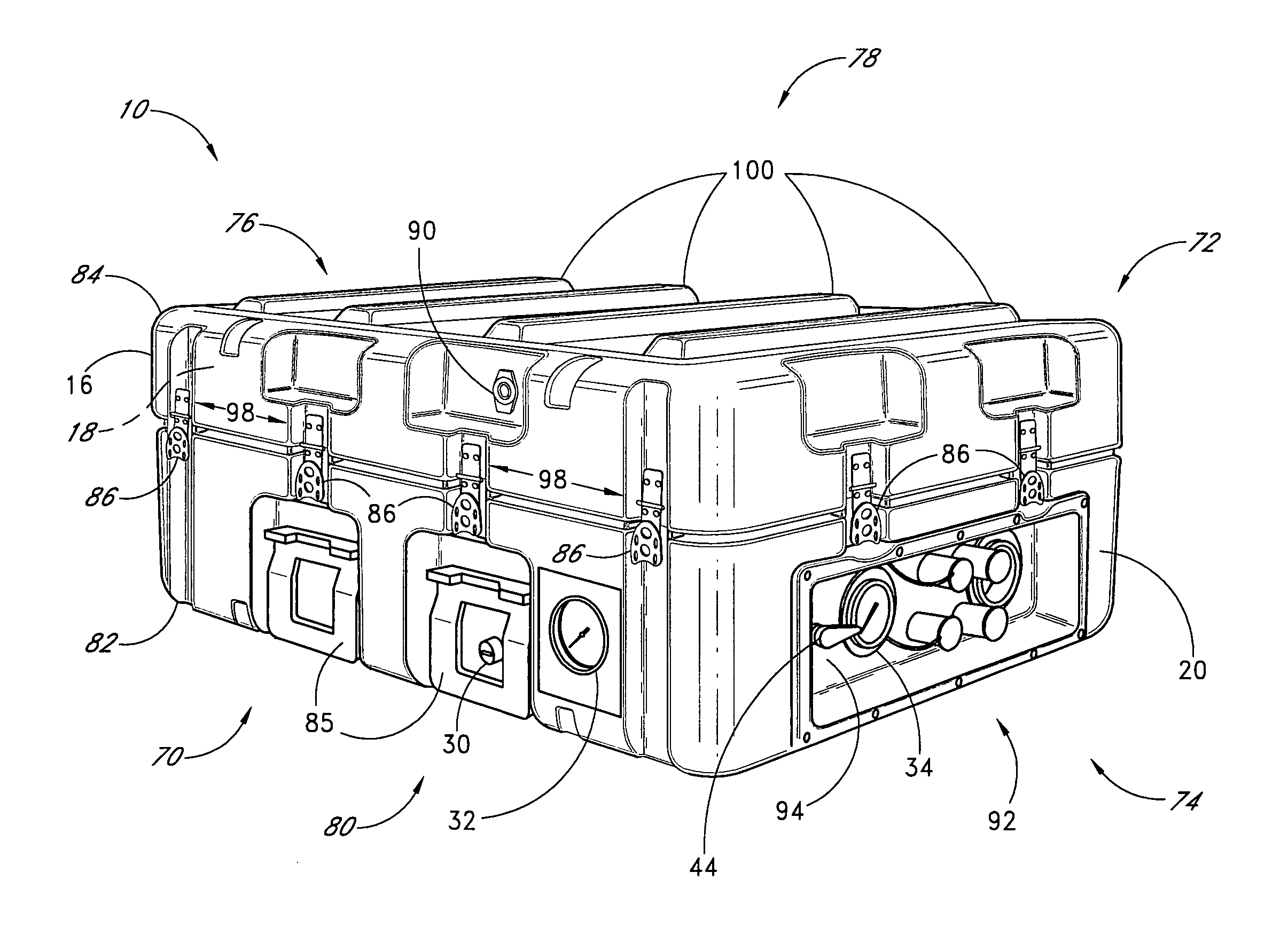 Apparatus for delivering pressurized fluid