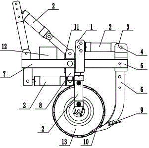 Electric-hydraulic control type subsoiler