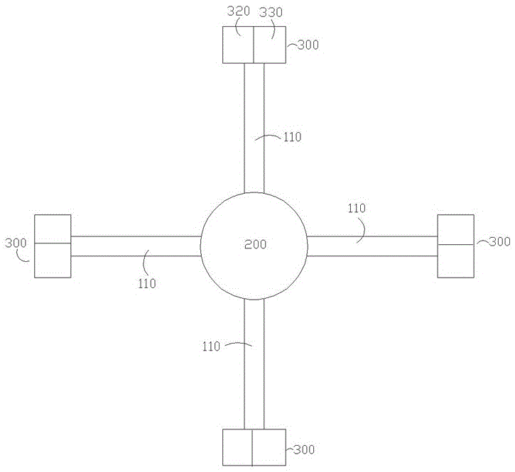 Integrated connector for power supply transmission lines, signal transmission lines and lock bodies and integrating method