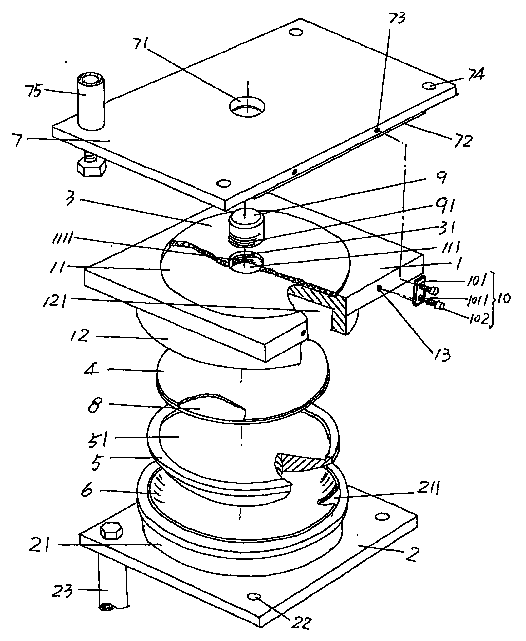 Turning spherical support