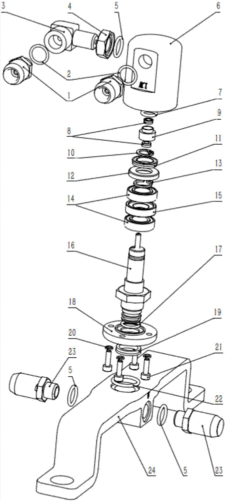 Dual-channel rotation sealing apparatus assembly