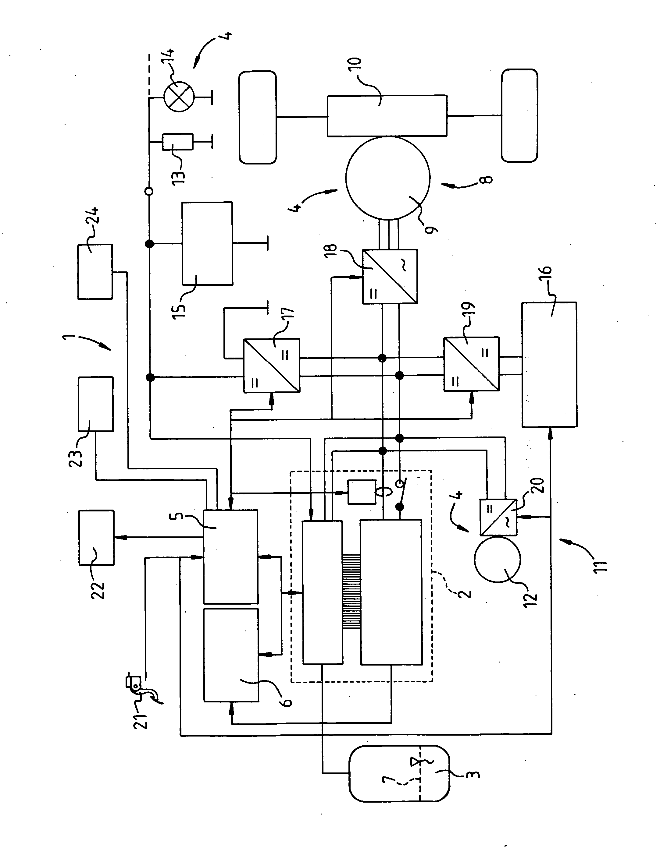 Fuel cell system with consumption-optimizing unit