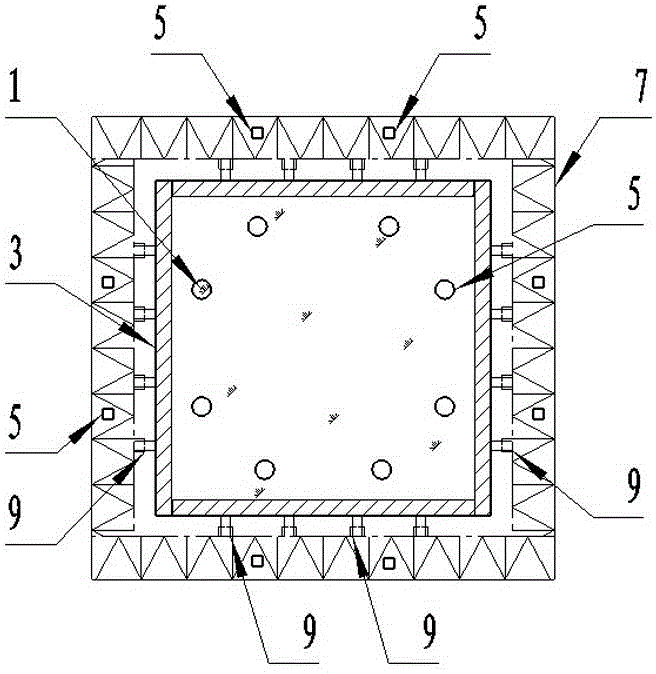 Device capable of rapidly hoisting large-section sliding form