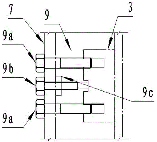 Device capable of rapidly hoisting large-section sliding form