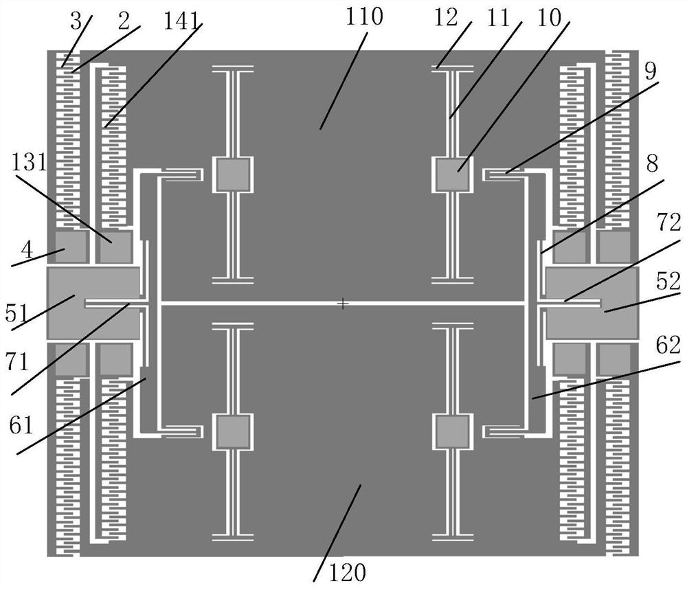 Anti-overload MEMS movable structure with strain self-counteracting function