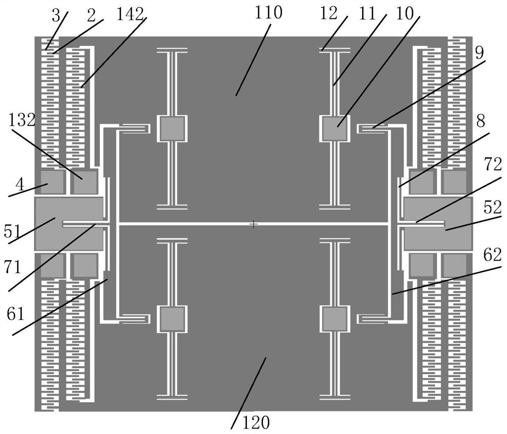 Anti-overload MEMS movable structure with strain self-counteracting function