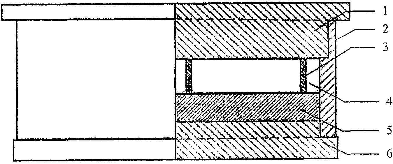 High polymer hot-press mold with changeable cavity and use method thereof