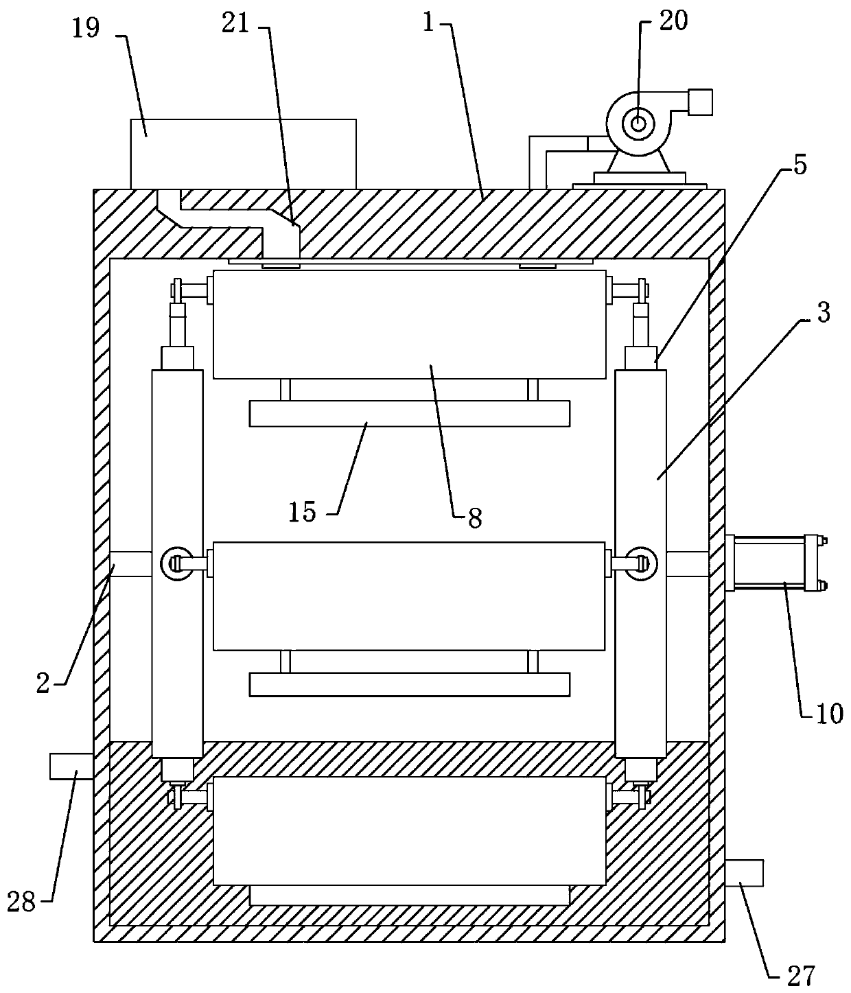 Unfreezing cabinet for frozen meat