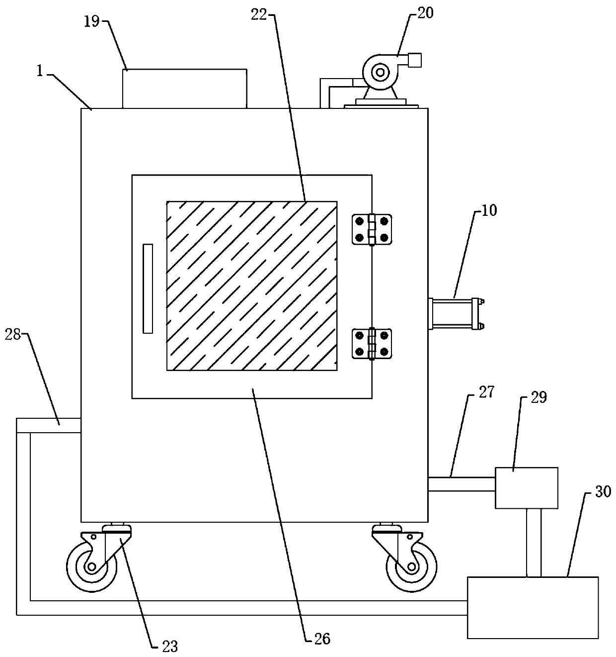 Unfreezing cabinet for frozen meat