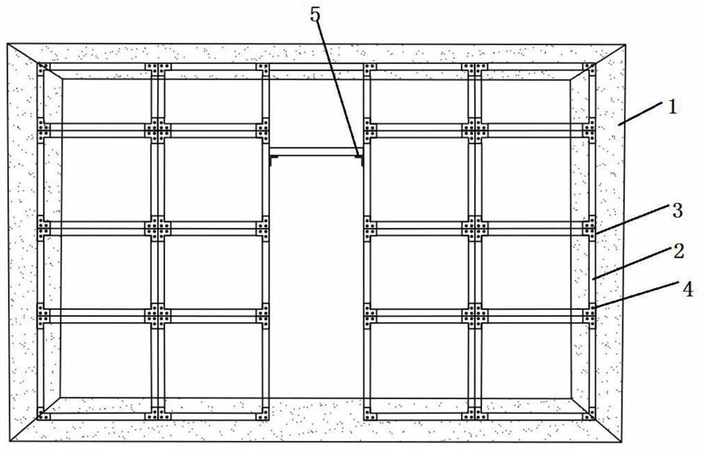 Detachable light steel keel partition wall structure