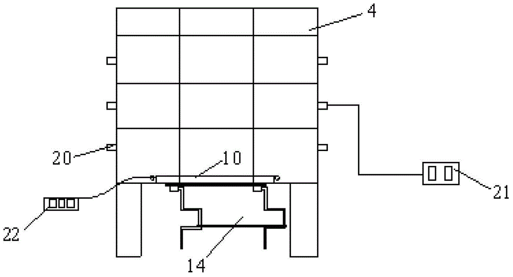 Miniature three-dimensional physical similarity simulation experiment table of goaf gas transport rules