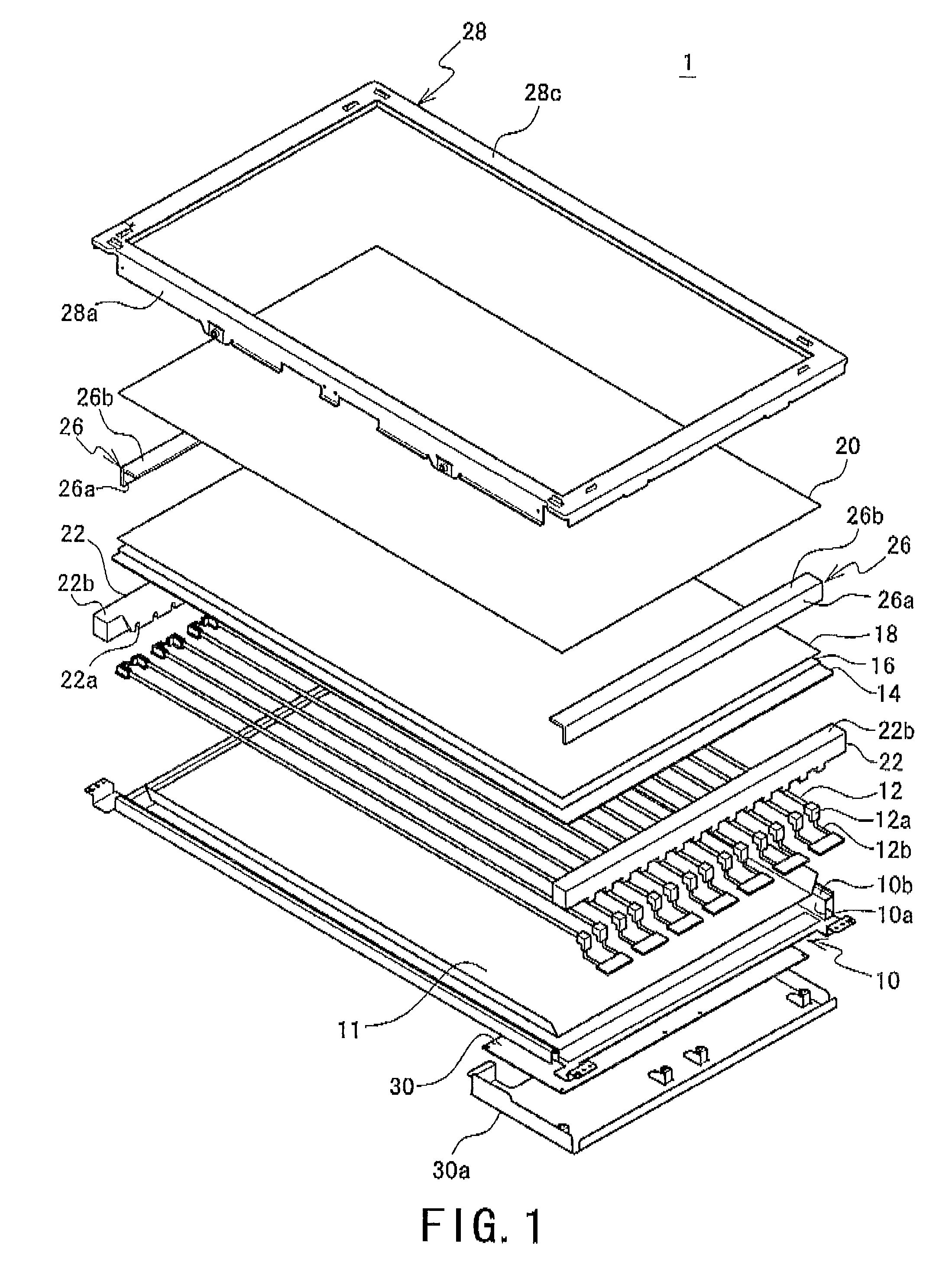 Backlight device, display device, and television receiver