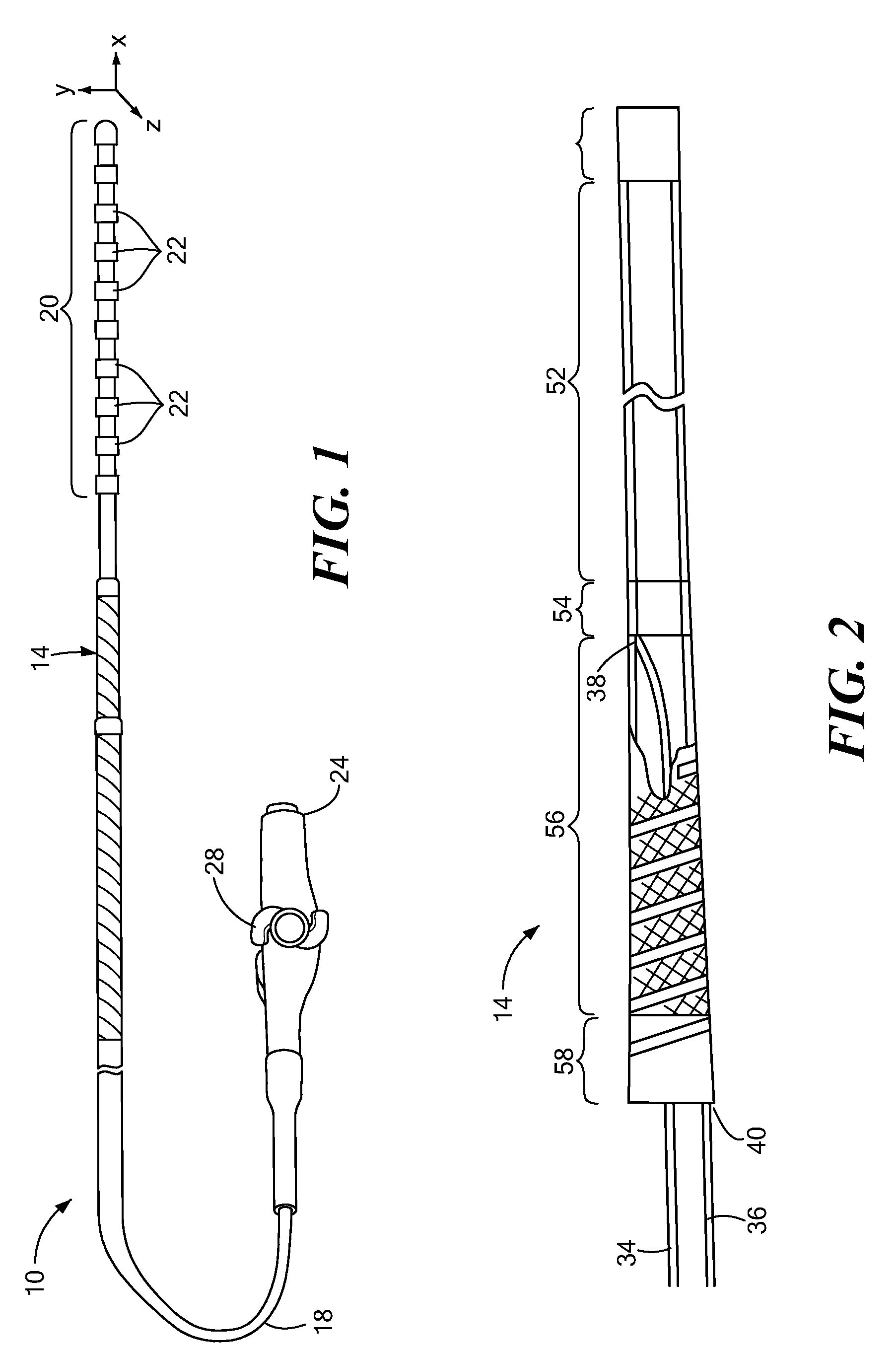 Bi-modal linear and loop ablation catheter, and method