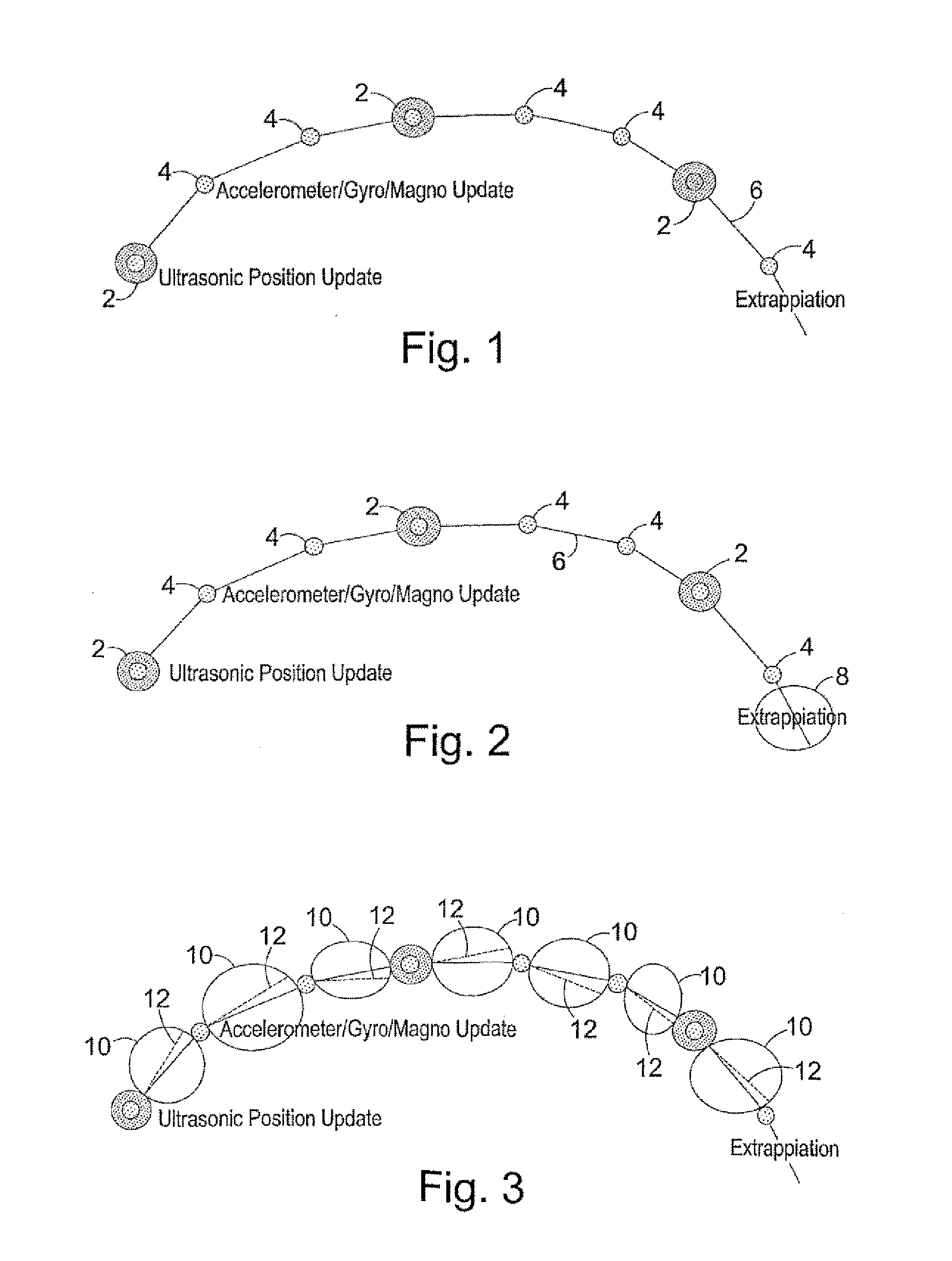 Motion smoothing in 3-d position sensing apparatus