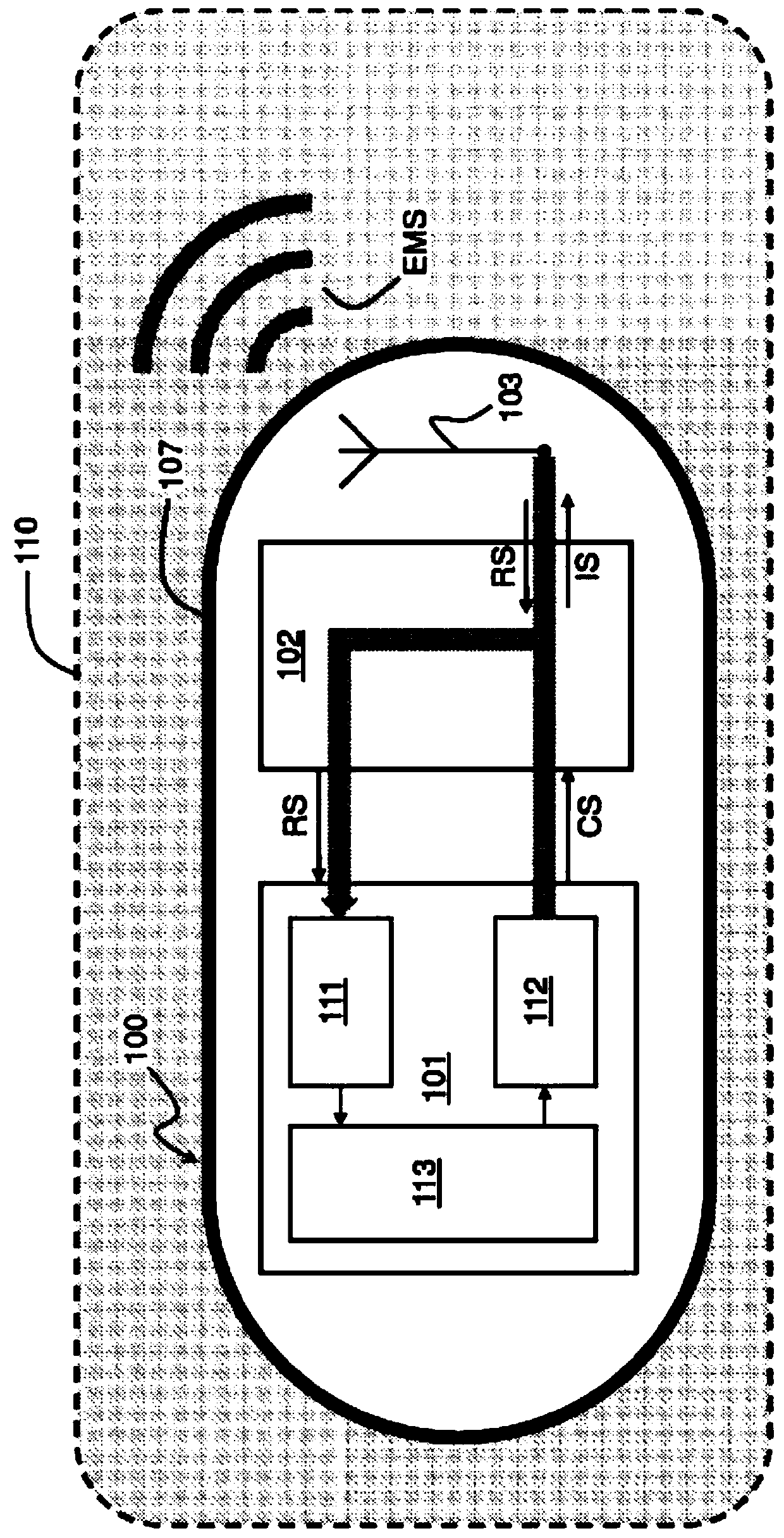 Biotelemetry device that can be ingested and implanted in vivo