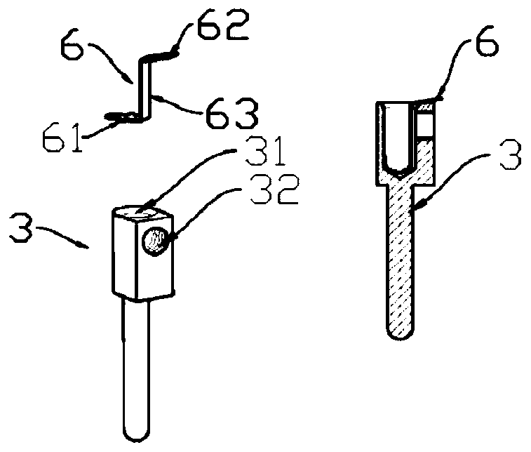 Numerical control full-automatic assembling machine for built-in contact reed of rectangular heavy-load electric connector