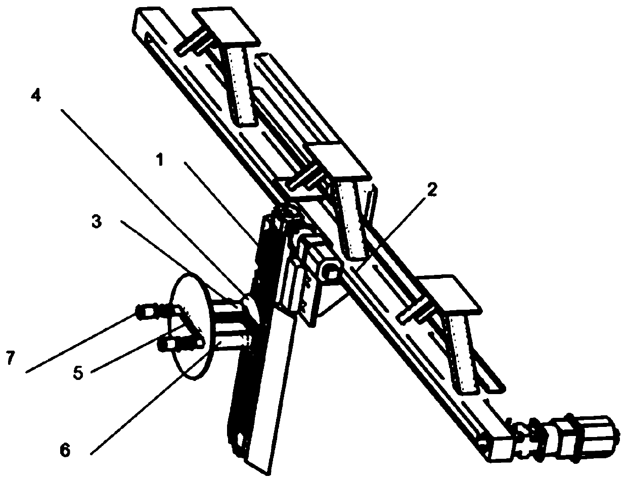 Test device for vortex-induced vibration response of parallel flexible riser