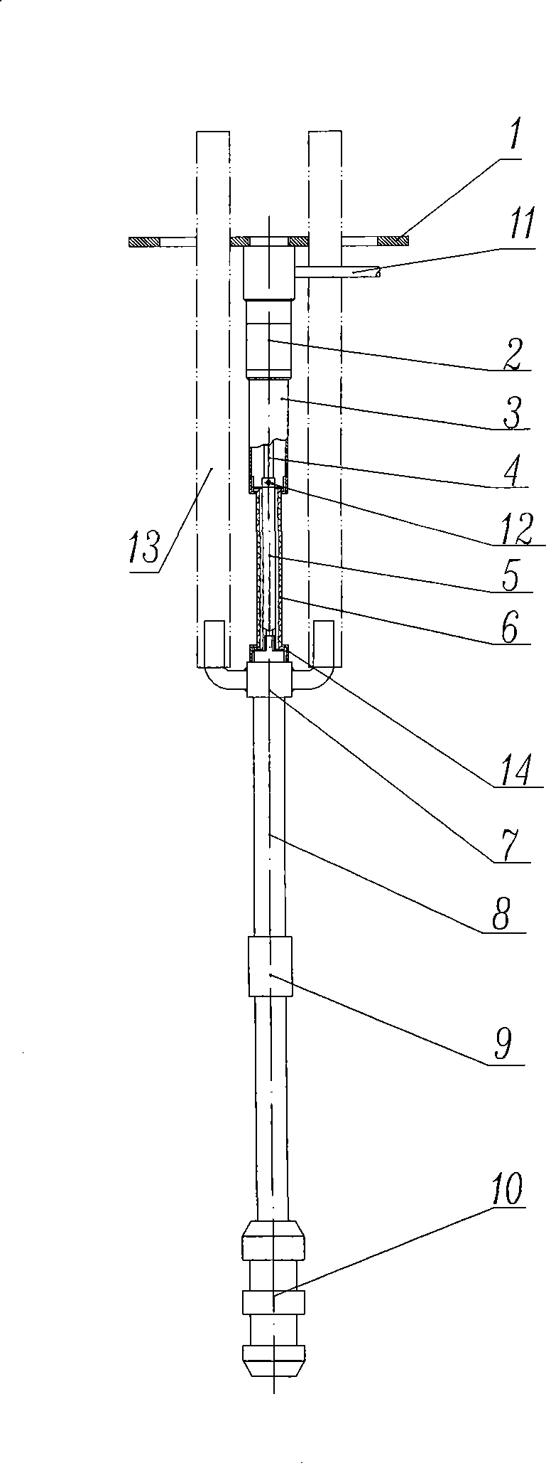 Single point settlement gage