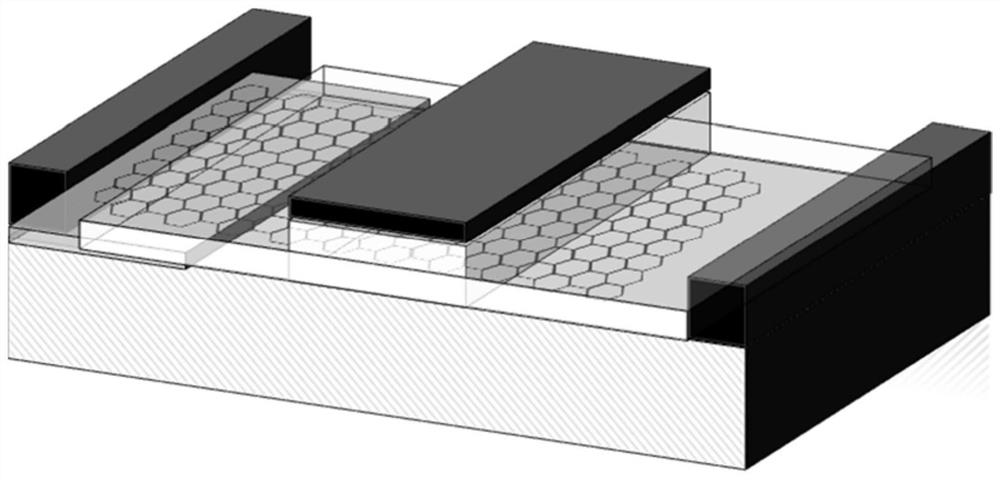 Photoelectric detector employing gate modulation graphene/semiconductor Schottky junction and preparation method