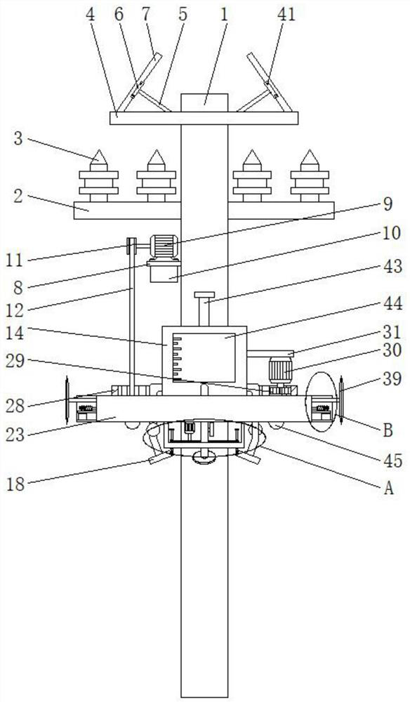 Obstacle anti-climbing device for electric power pole and using method thereof