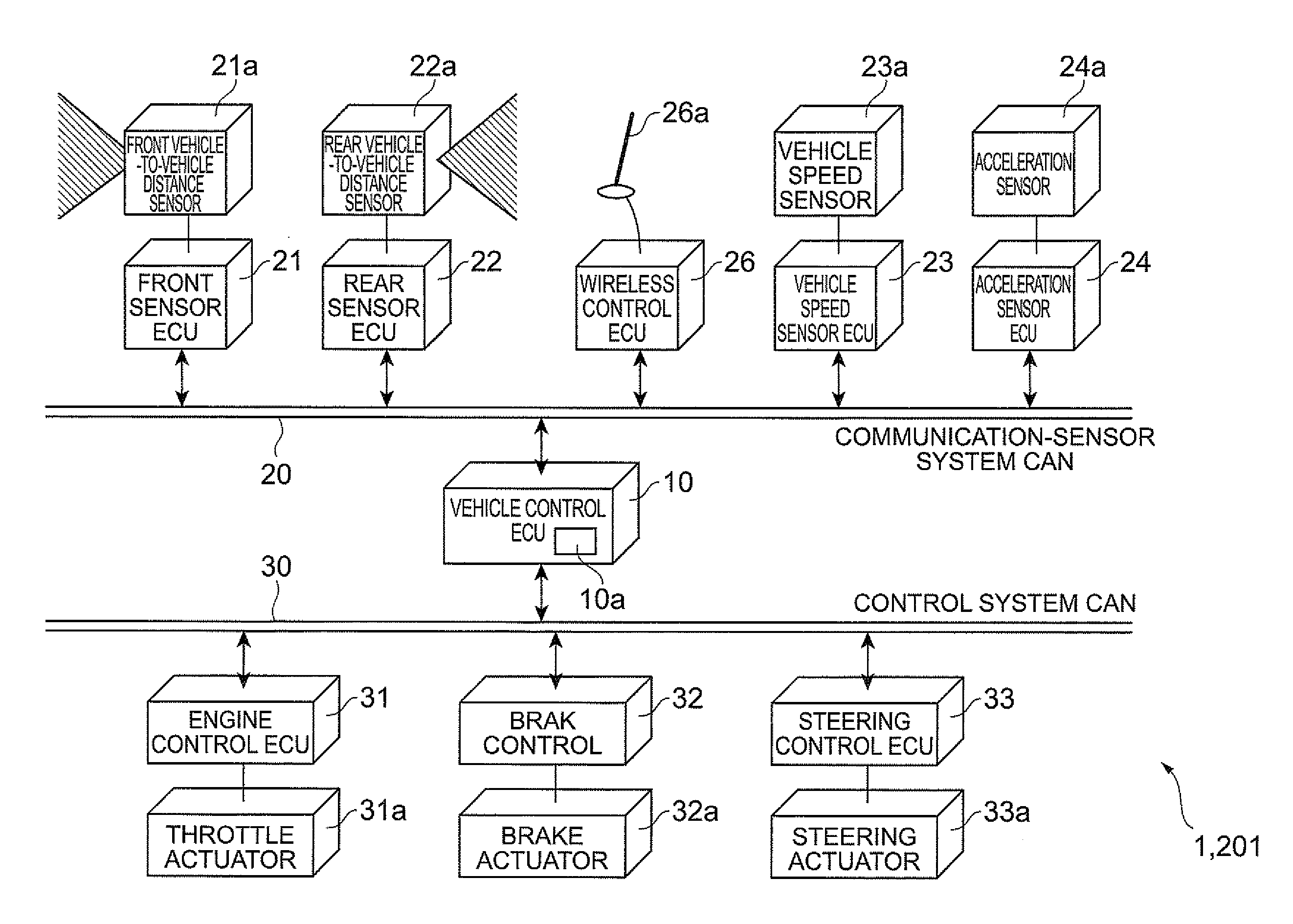 Row-running control system and vehicle