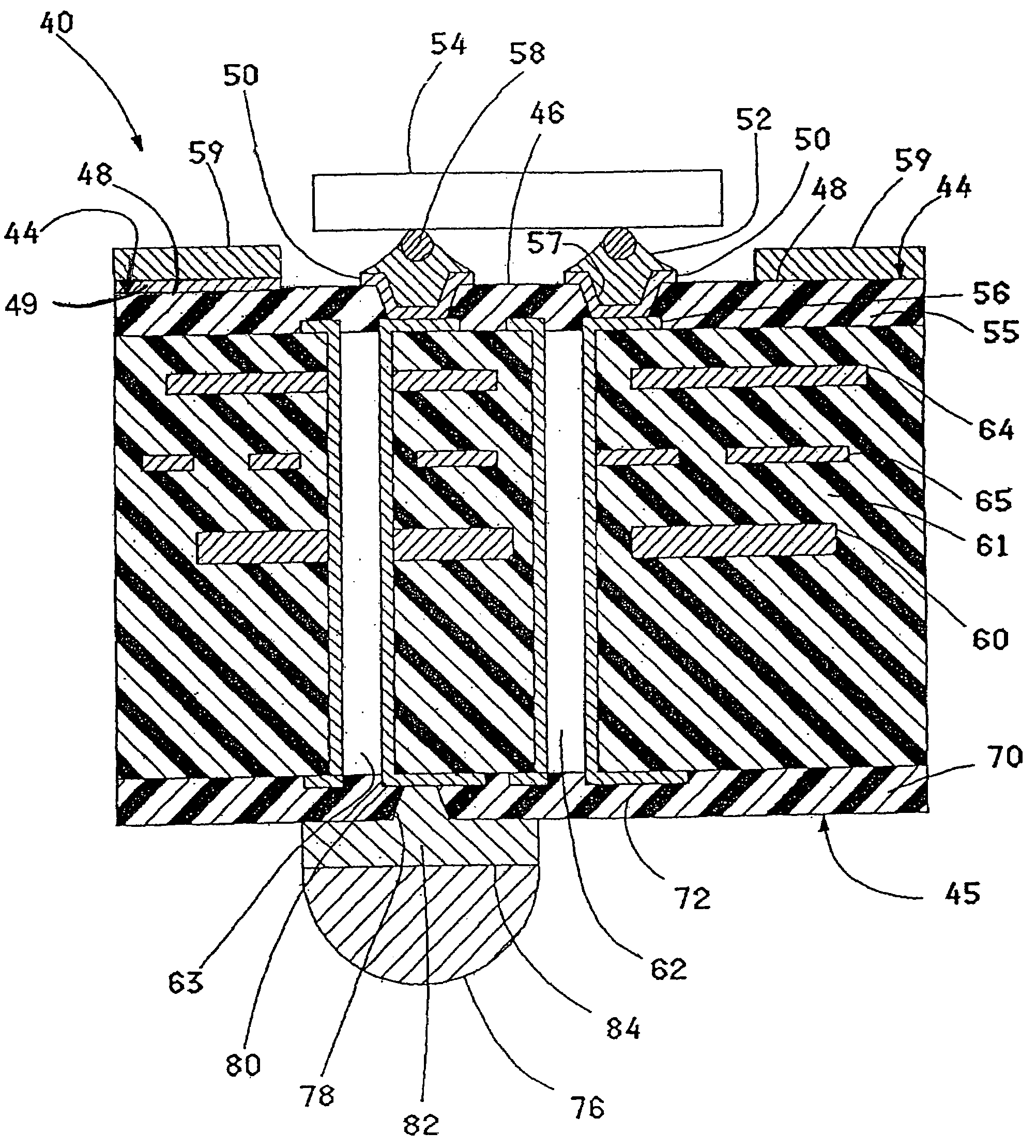 Electronic package having a thermal stretching layer