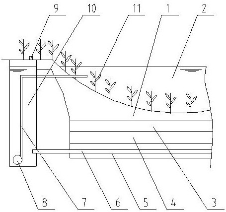 In-situ water restoration method and corresponding in-situ water restoration system