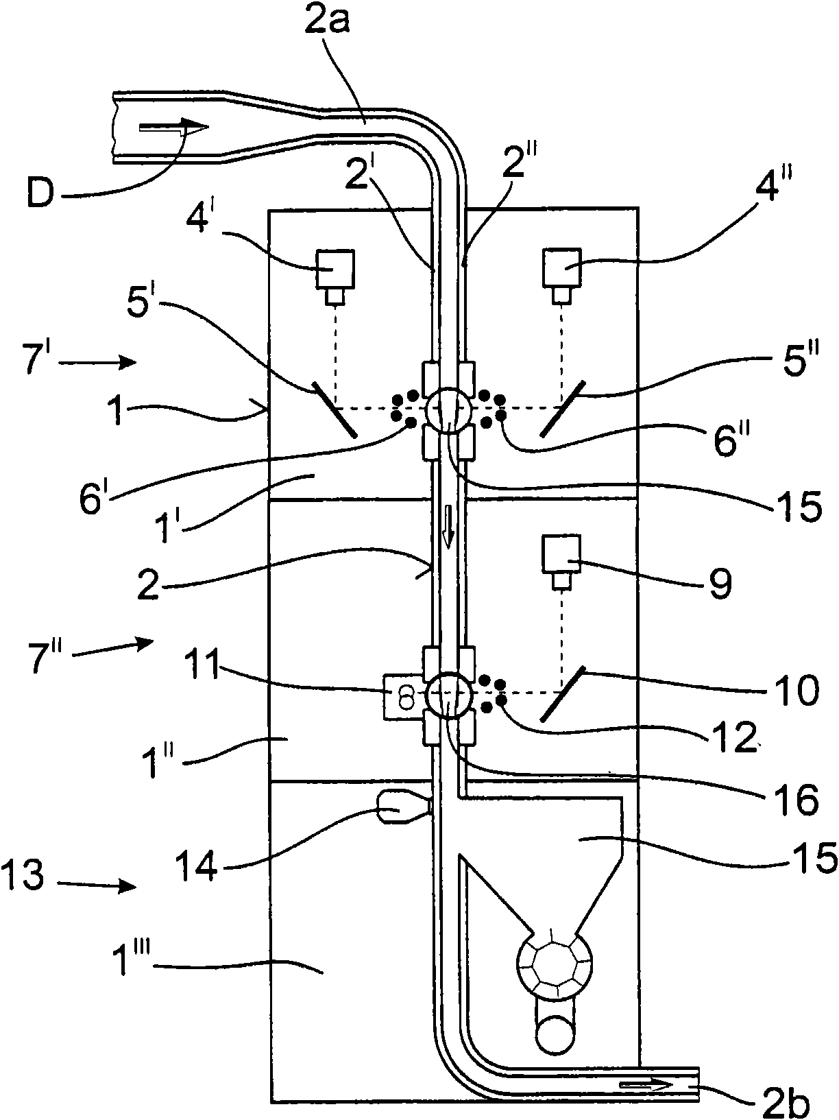 Apparatus in a spinning room preparation, ginning or the like installation for detection of foreign matter in fibre material