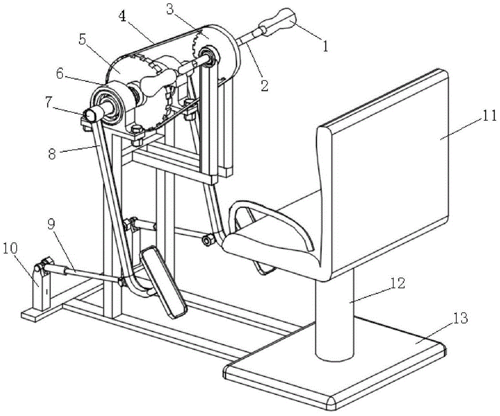 Active and passive synchronous rehabilitation training machine for upper and lower limbs