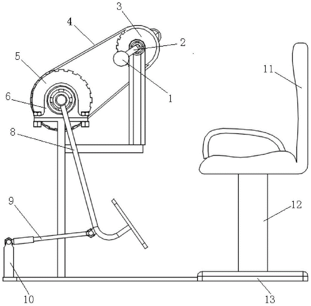 Active and passive synchronous rehabilitation training machine for upper and lower limbs