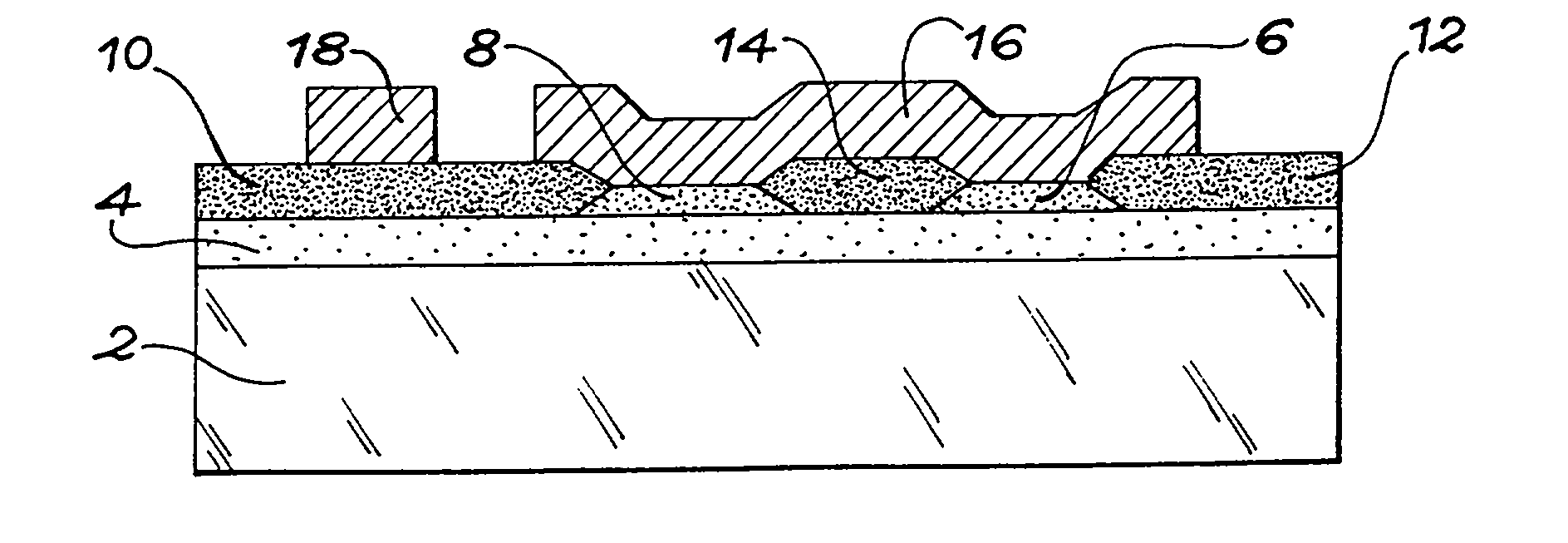 Electrically erasable, programmable, non-volatile memory device compatible with a cmos/soi production process