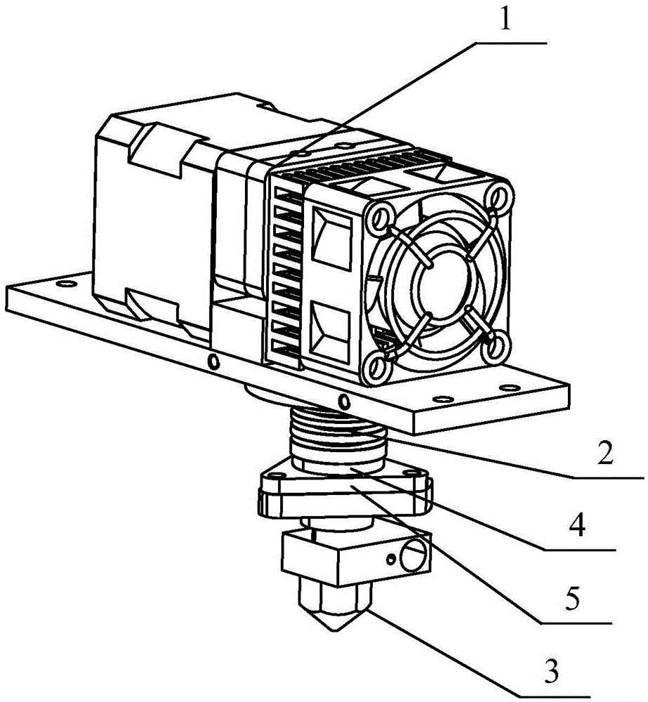 3D printer feed pipe and feed structure