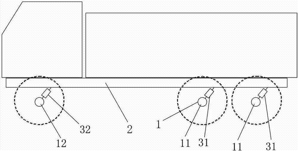 Demand-based active anti-rollover hydraulic inline suspension system for heavy truck