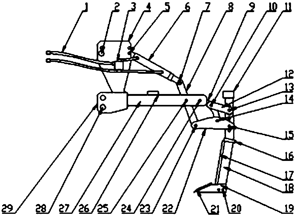 Hydraulic excitation and overload protection subsoiling device with controllable penetrating angle