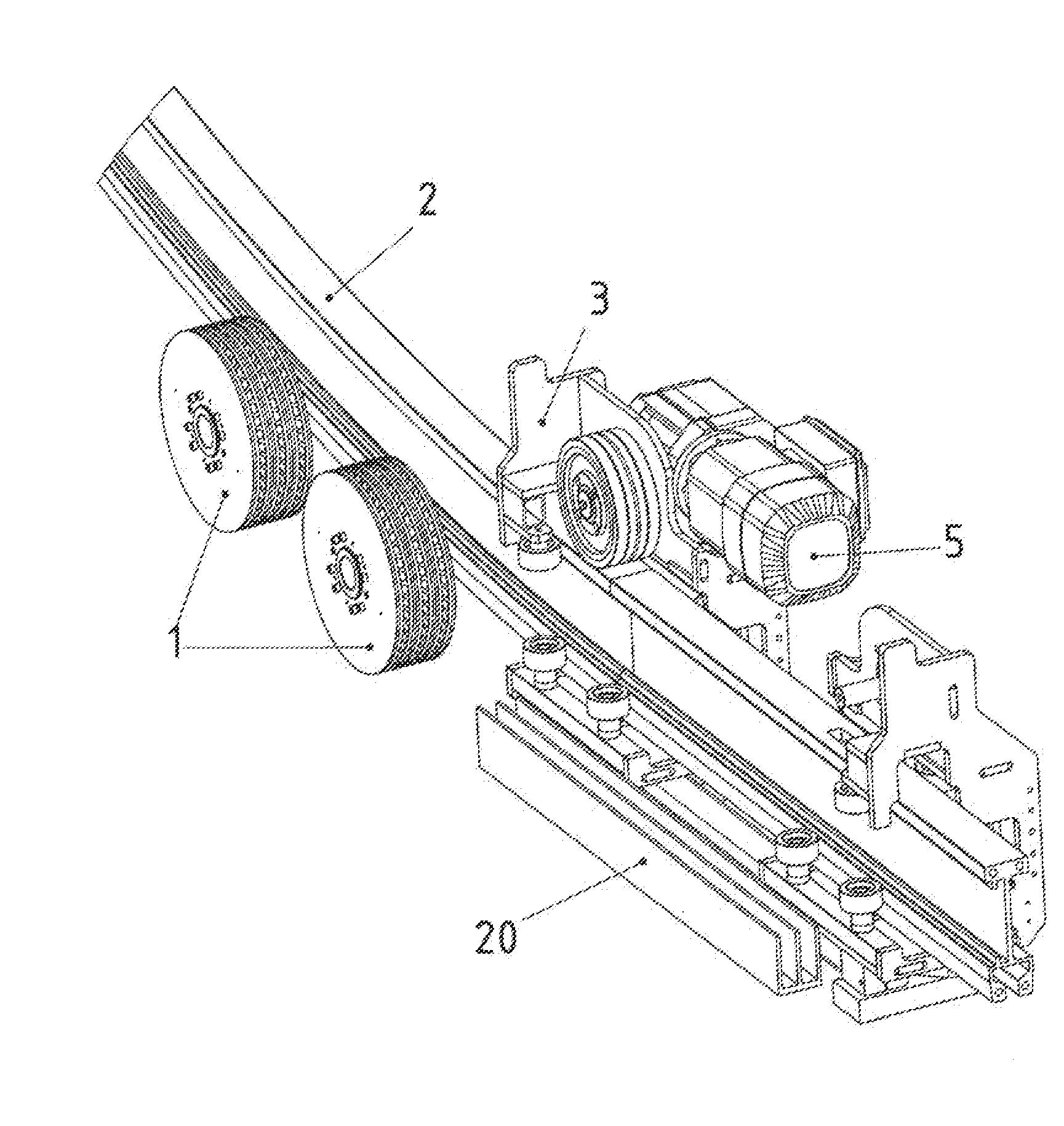 Rail System, Including a Rail-Bound Vehicle Movable Along a Rail Track