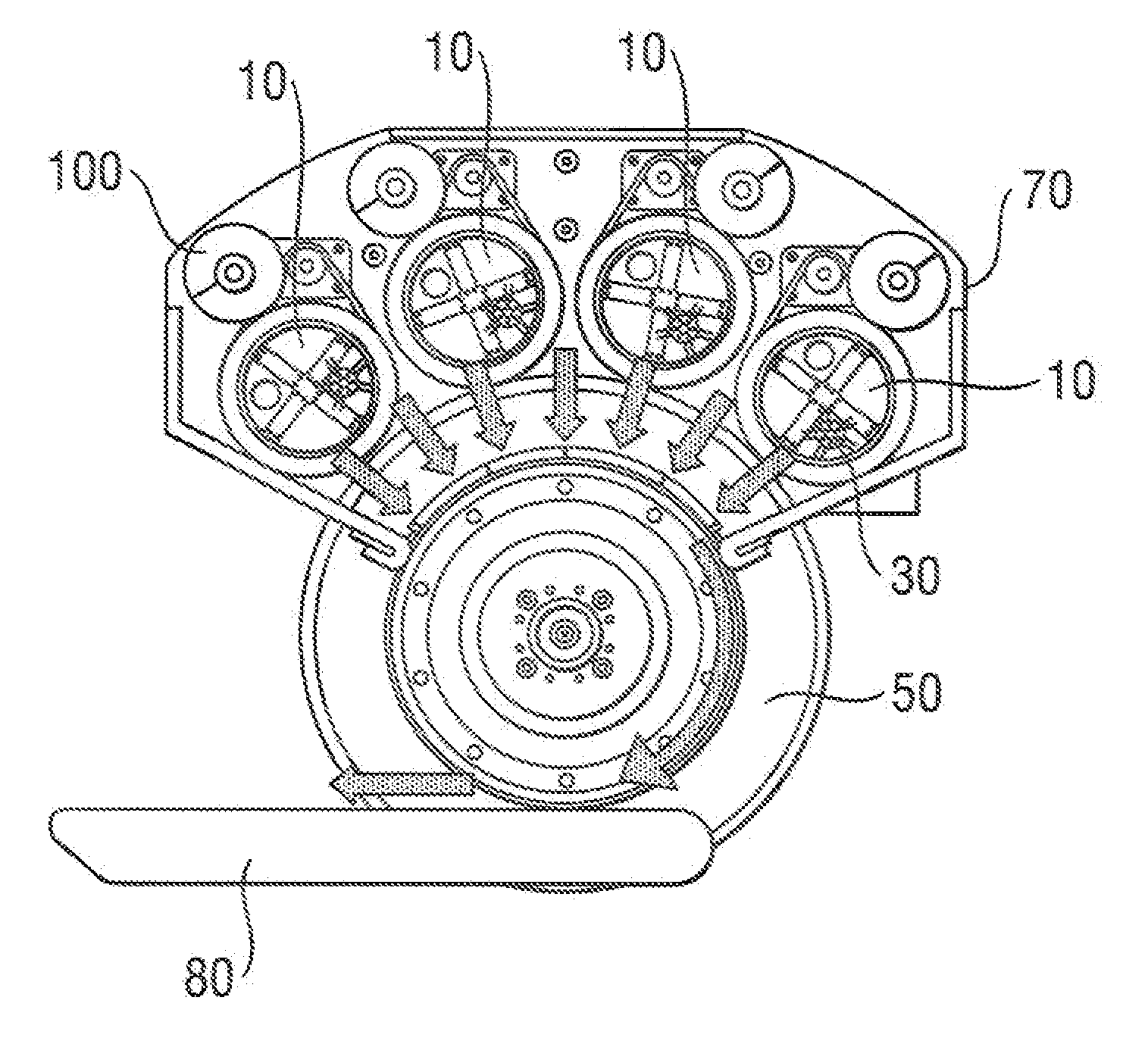 Fiber air-laying process for fibrous structures suitable for use in absorbent articles