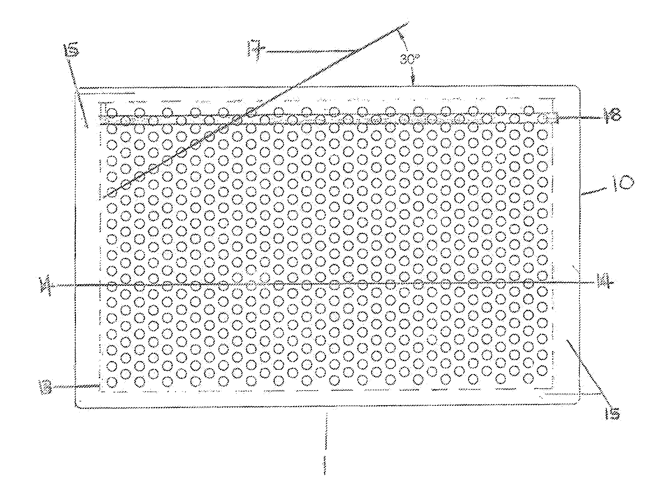 Mould mat for producing bone cement pellets