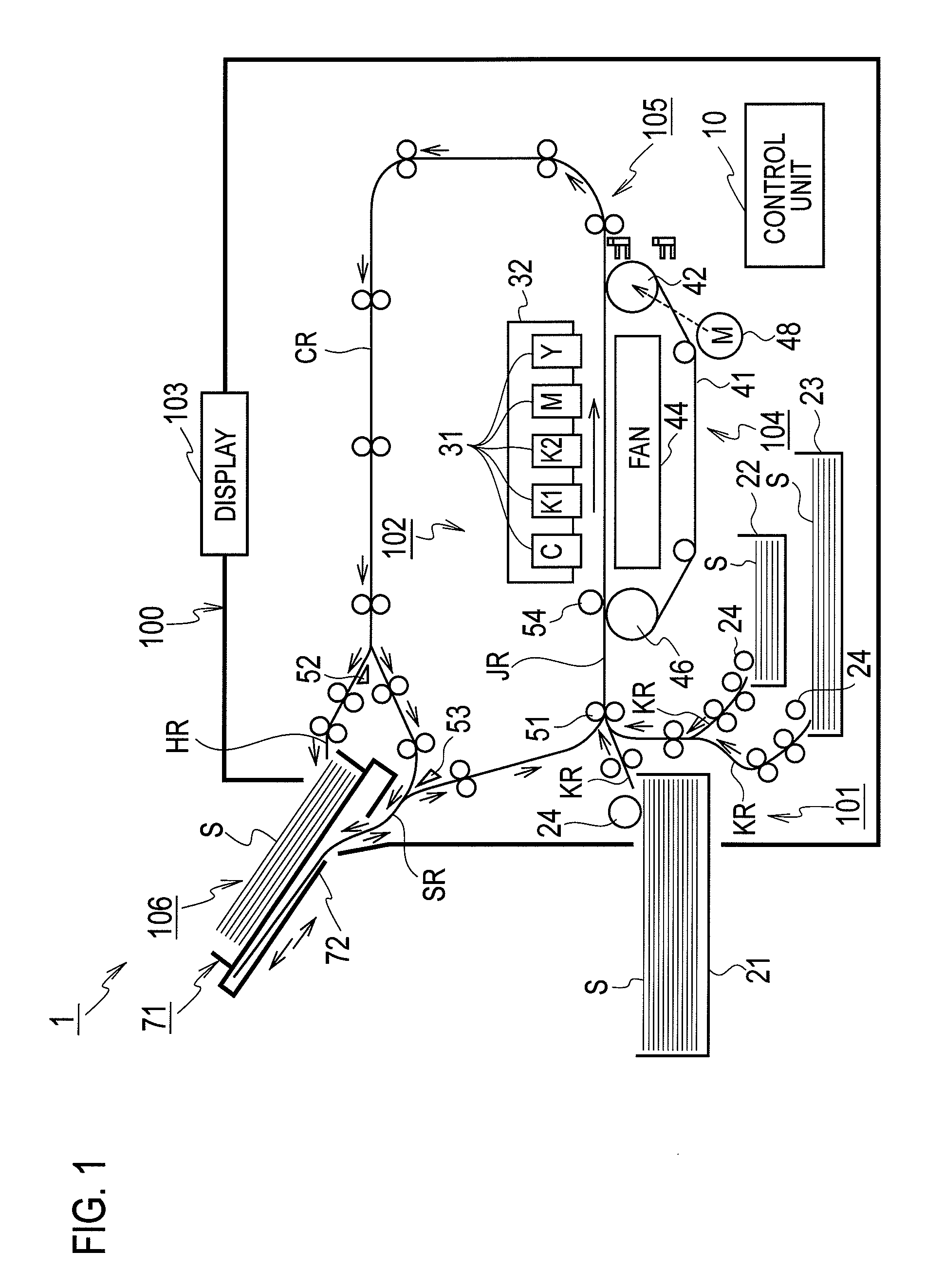 Inkjet recording machine