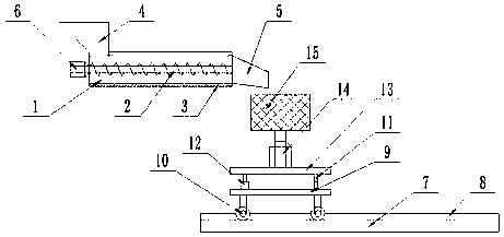 Water removing and drying device for food processing