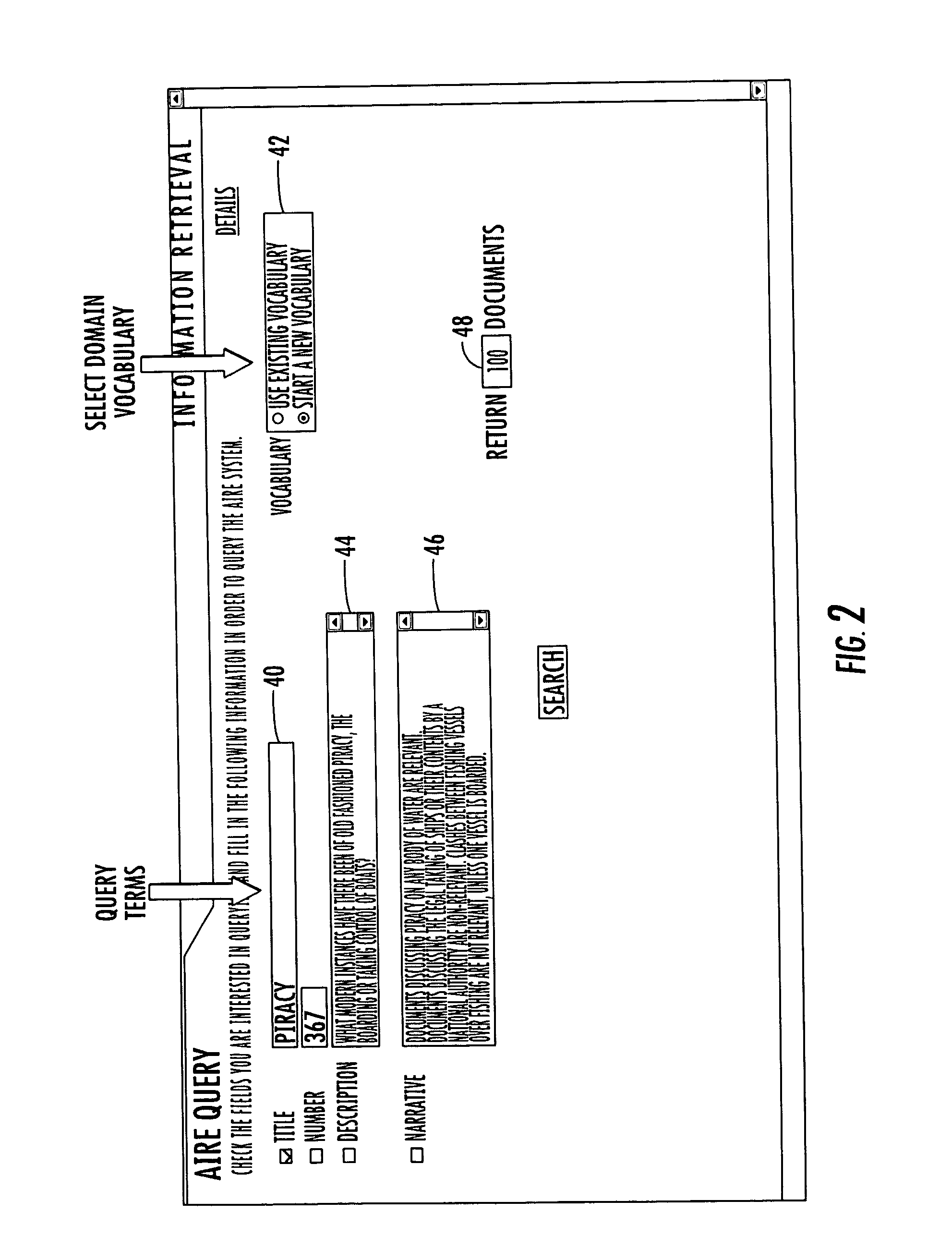 Method for re-ranking documents retrieved from a document database