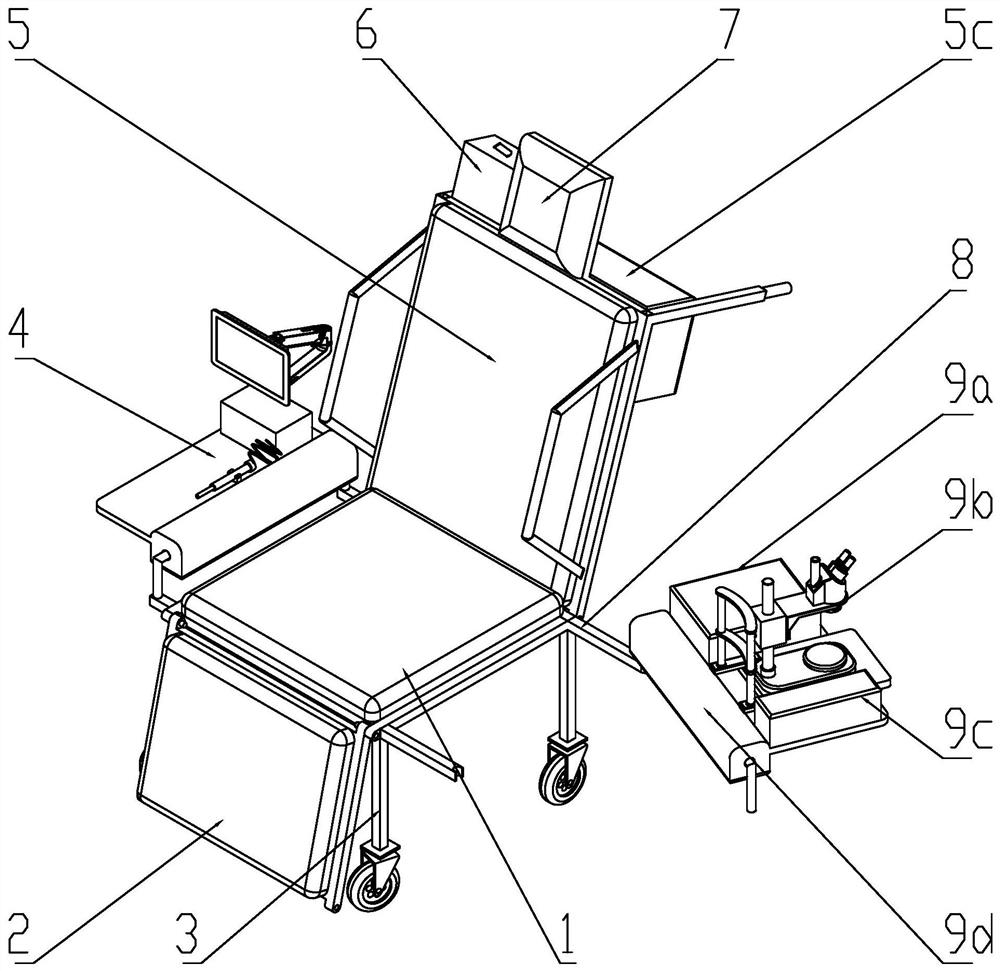 Comprehensive medical diagnosis device for ophthalmology and otorhinolaryngology department