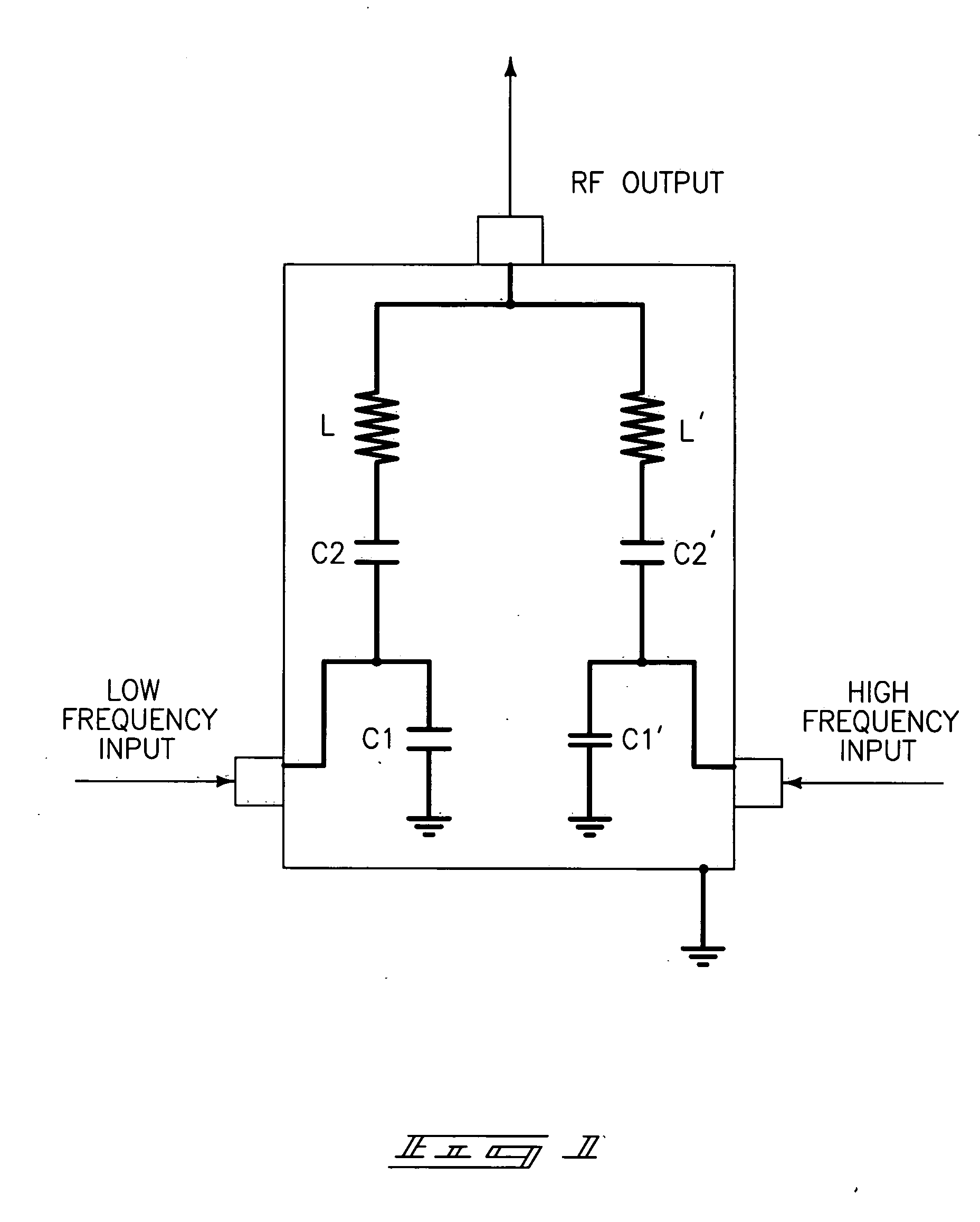 RF matching network of a vacuum processing chamber and corresponding configuration methods