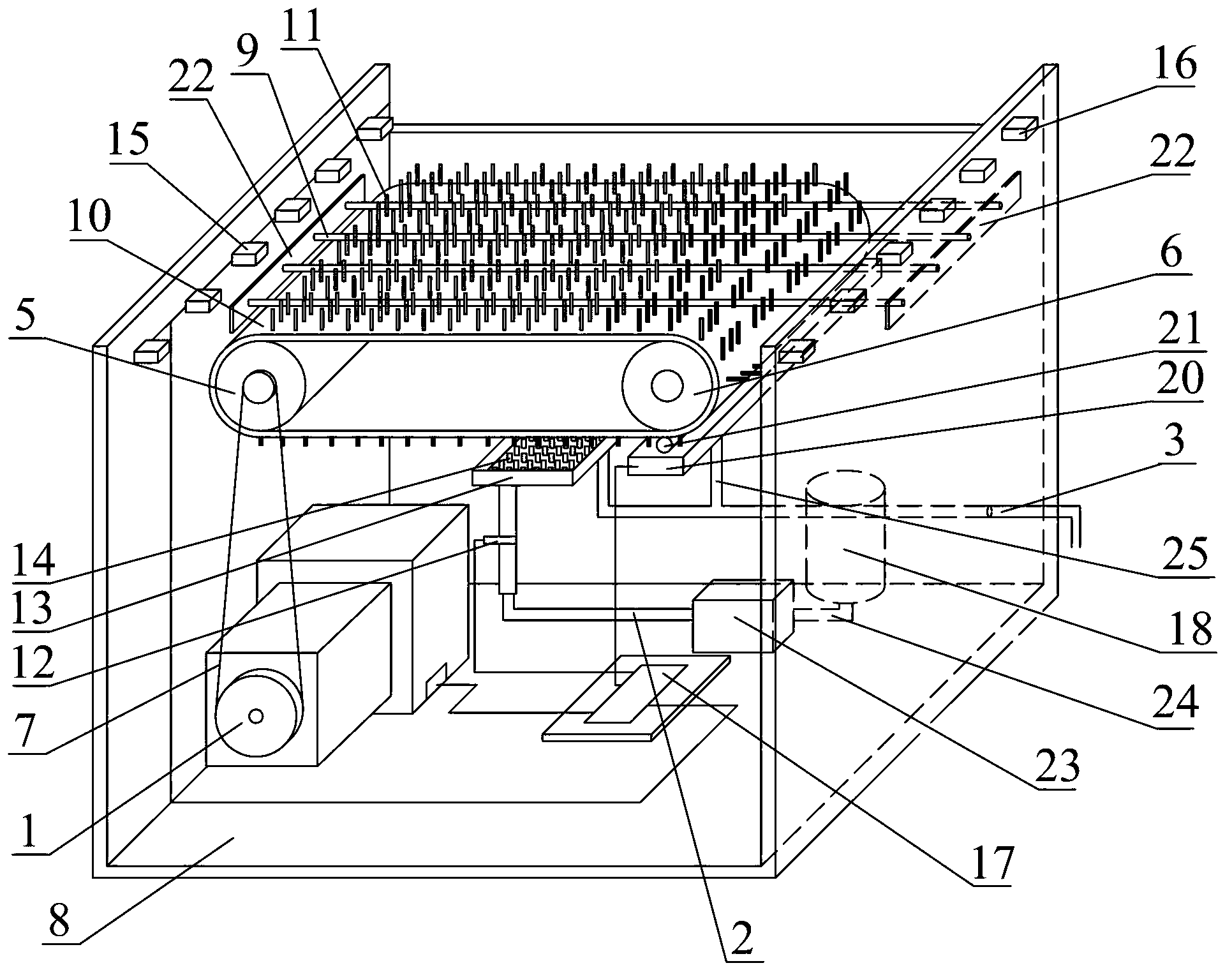 Sole automatic-cleaning device