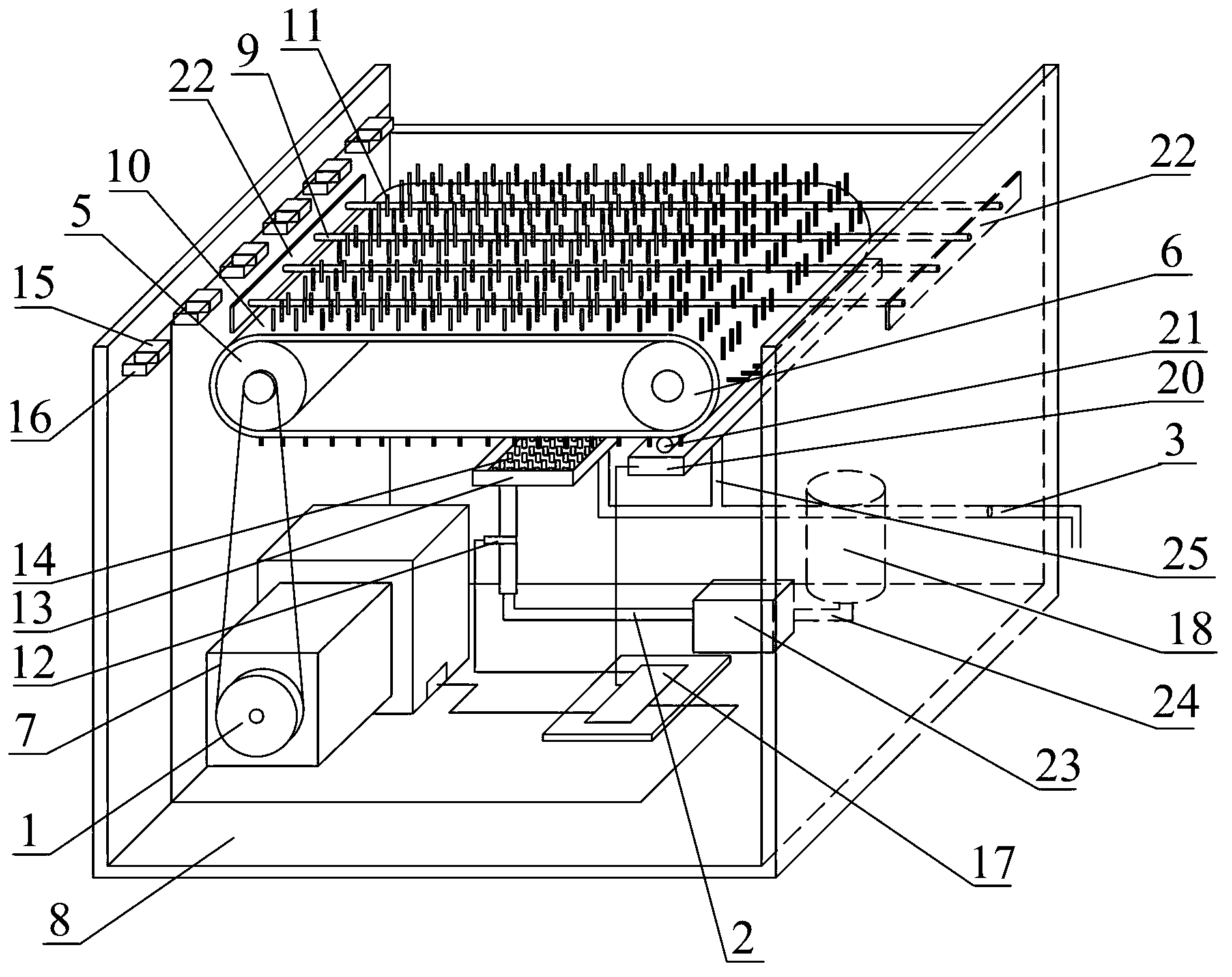 Sole automatic-cleaning device