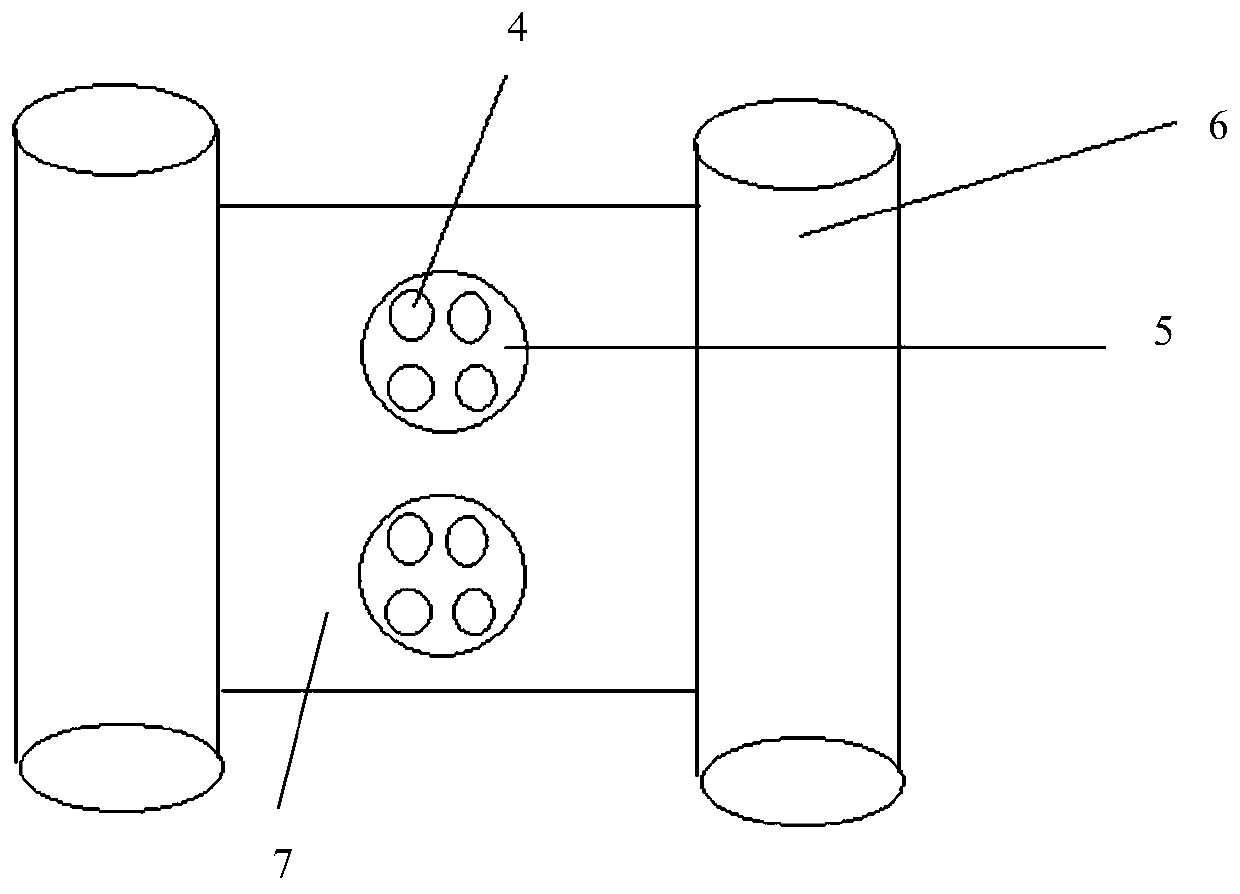 Device and method for accurately measuring flue gas temperature field in front of low-temperature reheater of large coal-fired boiler