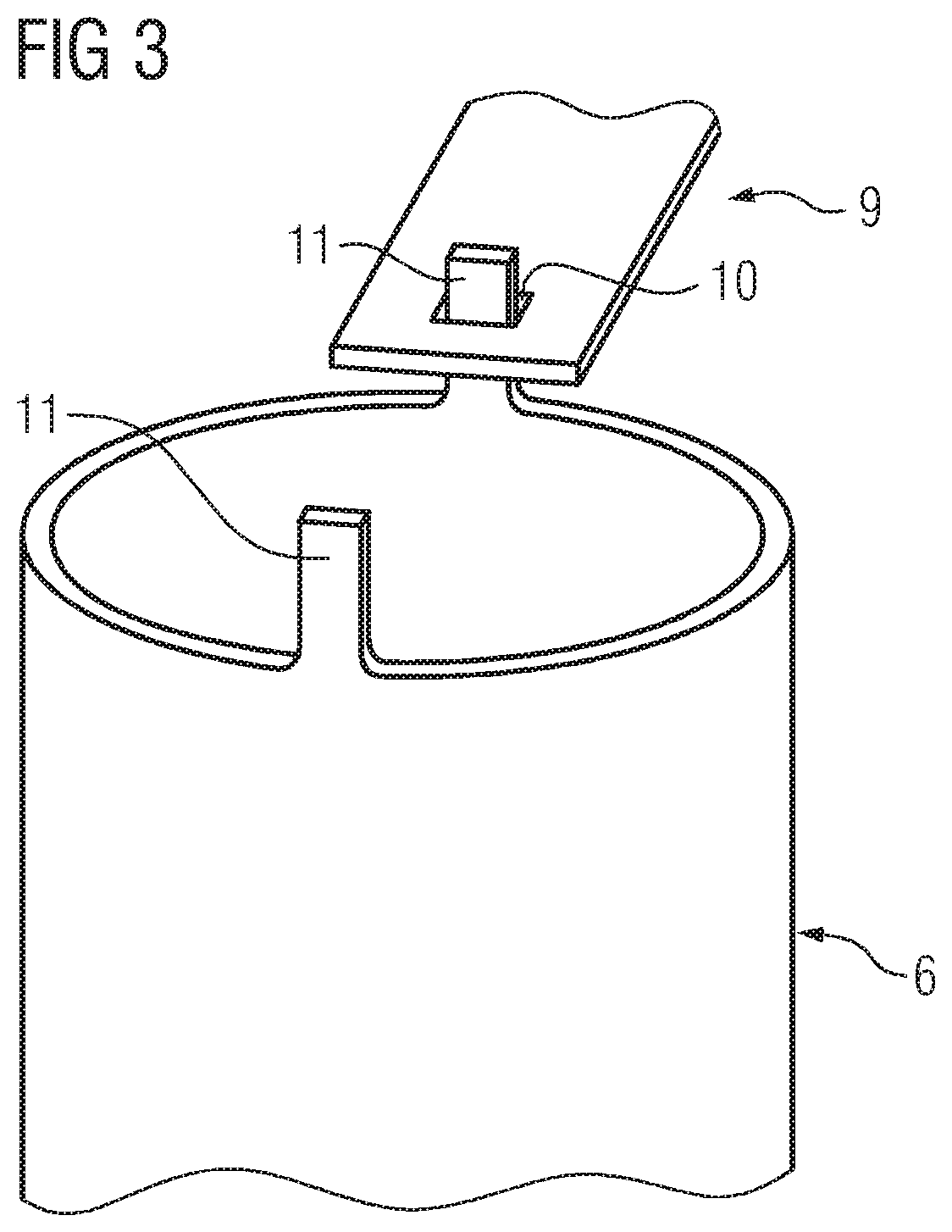 Guide vane having a connecting tube