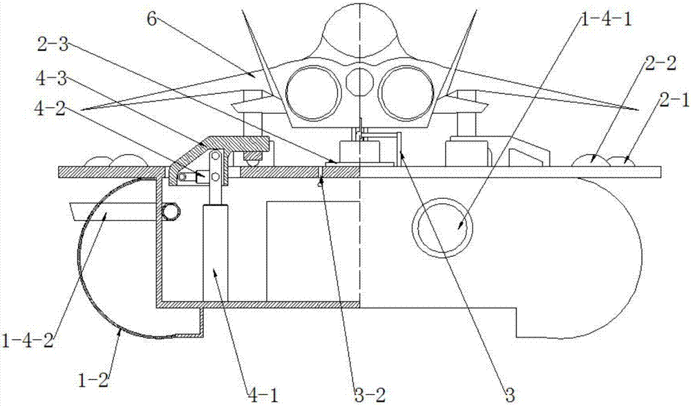 Unmanned air cushion platform of aircraft carrier free with no flight deck