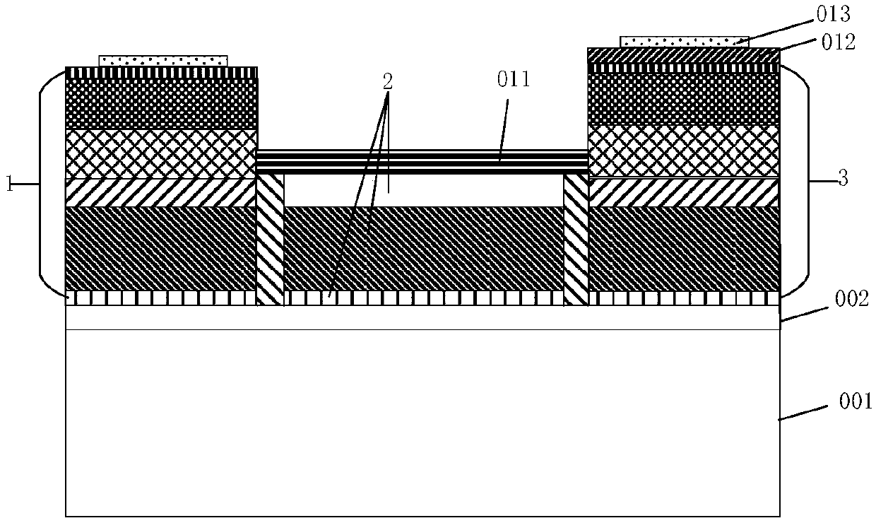 Si-based modified Ge monolithic same-layer photoelectric device