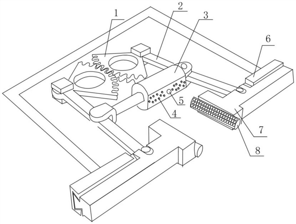 Automatic control grabbing device of industrial robot