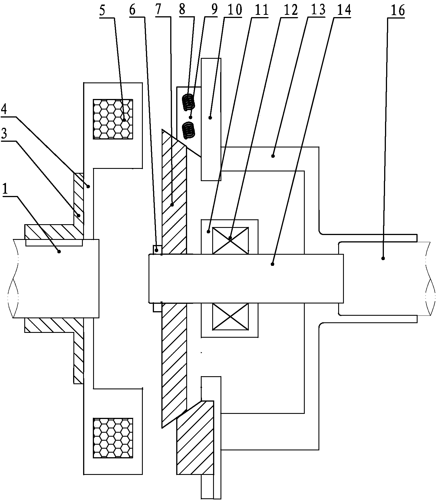 Disc-shaped rotating disc permanent magnet adjustment device